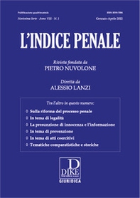 L'indice penale - Vol. 1 - Librerie.coop
