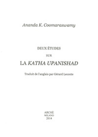 Deux études sur la Katha Upanishad - Librerie.coop