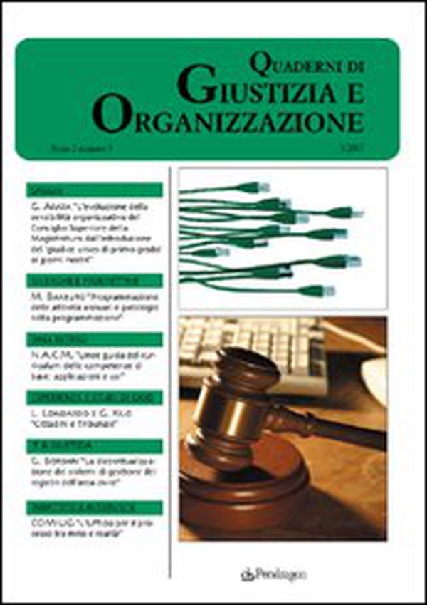 QUaderni di giustizia e organizzazione (2007) - Vol. 3 - Librerie.coop QUaderni di giustizia e organizzazione (2007) - Vol. 3 - Librerie.coop