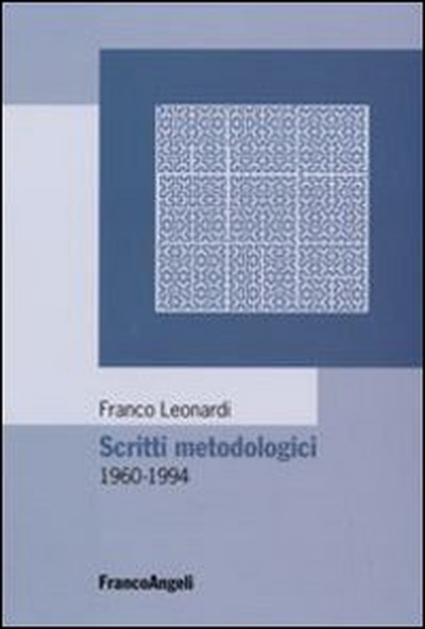 Scritti metodologici 1960-1994 - Librerie.coop Scritti metodologici 1960-1994 - Librerie.coop