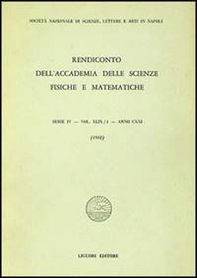 Rendiconto dell'Accademia delle scienze fisiche e matematiche. Serie IV - Librerie.coop