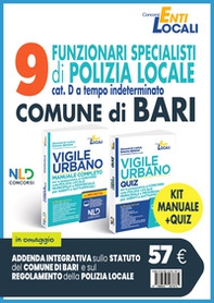 Concorso 9 funzionari Polizia Locale comune di Bari. Kit vigile urbano. Agenti e Ufficiali della Polizia Locale: manuale + quiz completo per la preparazione al concorso - Librerie.coop Concorso 9 funzionari Polizia Locale comune di Bari. Kit vigile urbano. Agenti e Ufficiali della Polizia Locale: manuale + quiz completo per la preparazione al concorso - Librerie.coop