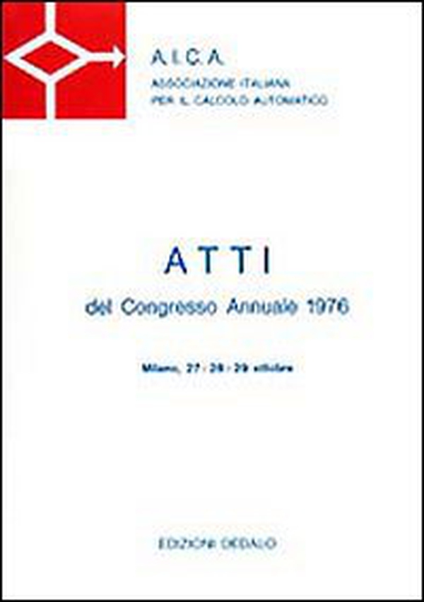 Aica. Atti del Congresso annuale (1976) - Librerie.coop Aica. Atti del Congresso annuale (1976) - Librerie.coop