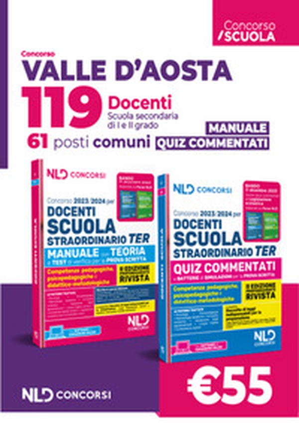 Concorso 119 docenti Valle d'Aosta. 61 posti Comuni. Manuale per tutte le prove + Quiz - Librerie.coop Concorso 119 docenti Valle d'Aosta. 61 posti Comuni. Manuale per tutte le prove + Quiz - Librerie.coop