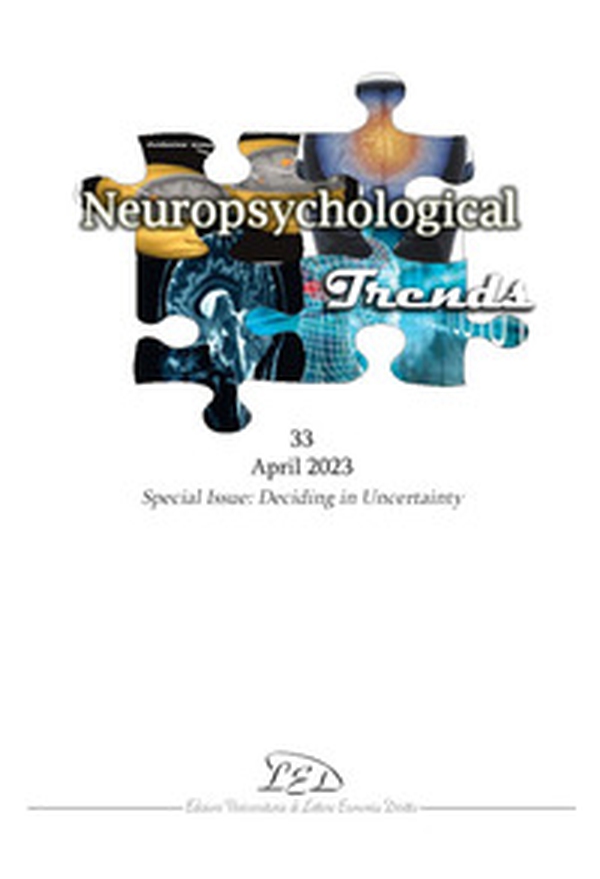 Neuropsychogical trends - Vol. 33 - Librerie.coop Neuropsychogical trends - Vol. 33 - Librerie.coop