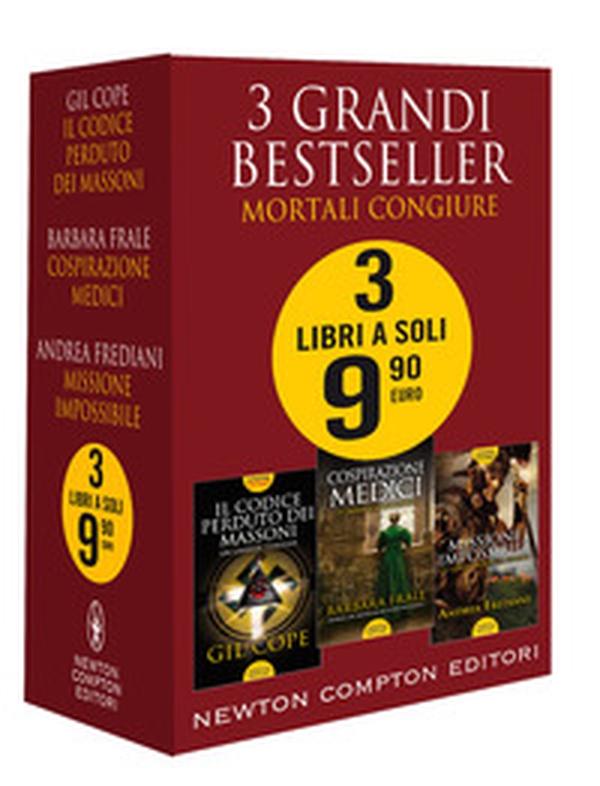 3 grandi bestseller. Mortali congiure: Il codice perduto dei massoni-Cospirazione Medici-Missione impossibile - Librerie.coop 3 grandi bestseller. Mortali congiure: Il codice perduto dei massoni-Cospirazione Medici-Missione impossibile - Librerie.coop