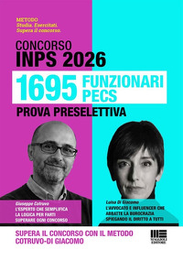 Concorso INPS 2026. 1695 funzionari PECS. Prova preselettiva. Supera il concorso con il metodo Cotruvo-Di Giacomo - Librerie.coop