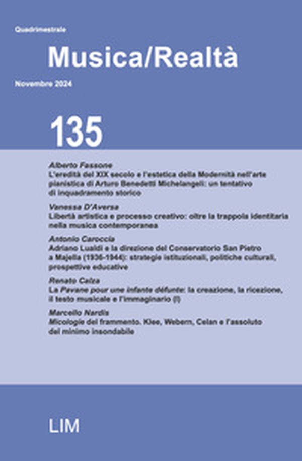 Musica/realtà - Vol. 135 - Librerie.coop