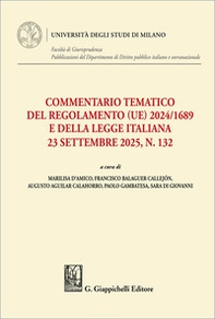 Commentario tematico del Regolamento (UE) 2024/1689 e della legge italiana 23 settembre 2025, n. 132 - Librerie.coop