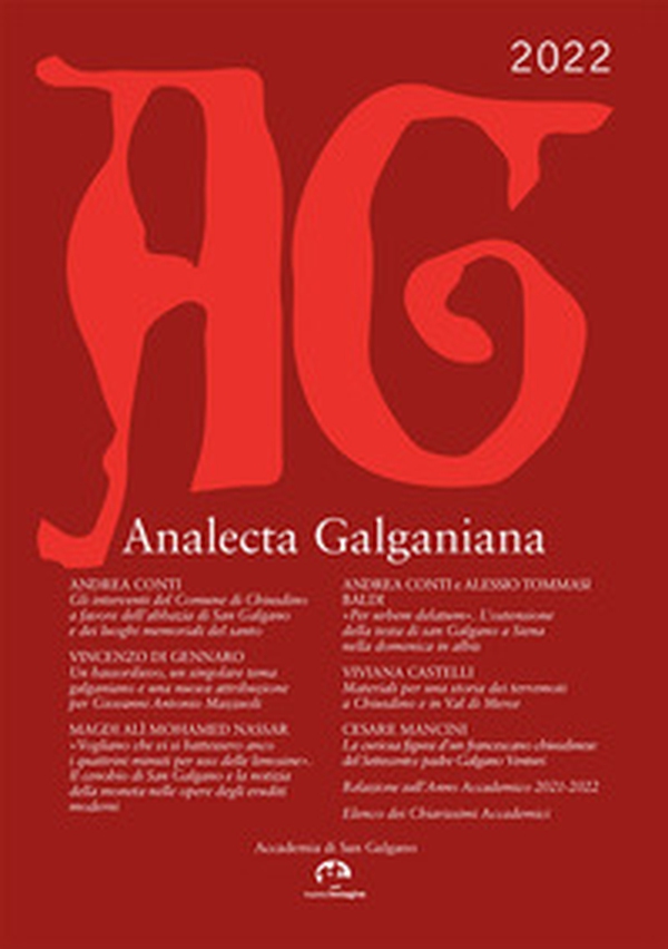 Analecta Galganiana - Librerie.coop