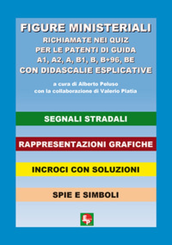 Figure ministeriali richiamate nei quiz per le patenti di guida A1, A2, A, B1, B, B+96, BE con didascalie esplicative - Librerie.coop