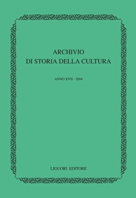 Archivio di storia della cultura - Librerie.coop Archivio di storia della cultura - Librerie.coop