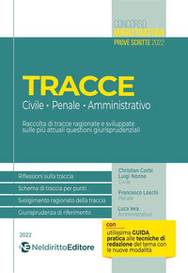 Tracce concorso magistratura 2022: civile, penale e amministrativo - Librerie.coop Tracce concorso magistratura 2022: civile, penale e amministrativo - Librerie.coop