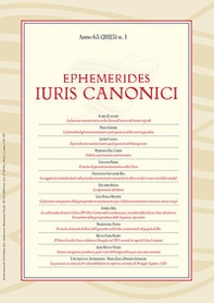 Ephemerides Iuris canonici - Vol. 1 - Librerie.coop