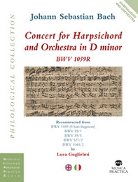 Concert for harpsichord and orchestra in D minor. Partitura - Librerie.coop