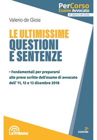 Le ultimissime questioni e sentenze - Librerie.coop