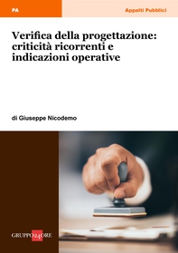 Verifica della progettazione: criticità ricorrenti e indicazioni operative - Librerie.coop