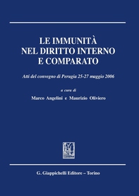 Le immunità nel diritto interno e comparato - Librerie.coop