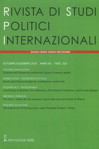 Rivista di studi politici internazionali - Librerie.coop