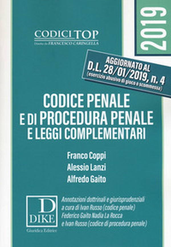 Codice penale e di procedura penale e leggi complementari - Librerie.coop Codice penale e di procedura penale e leggi complementari - Librerie.coop