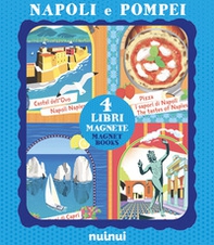 Napoli e Pompei. 4 libri magnete. Ediz. italiana e inglese - Librerie.coop