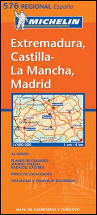 Extremadura, Castilla la Mancha, Madrid 1:400.000 - Librerie.coop