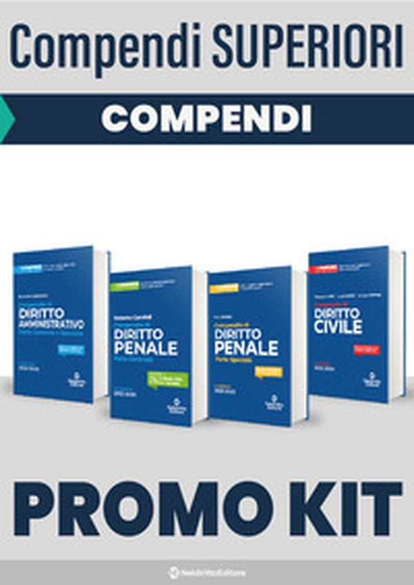 Kit Compendi superiori: Compendio di diritto civile-Compendio di diritto penale. Parte generale-Compendio di diritto penale. Parte speciale-Compendio di diritto amministrativo - Librerie.coop Kit Compendi superiori: Compendio di diritto civile-Compendio di diritto penale. Parte generale-Compendio di diritto penale. Parte speciale-Compendio di diritto amministrativo - Librerie.coop