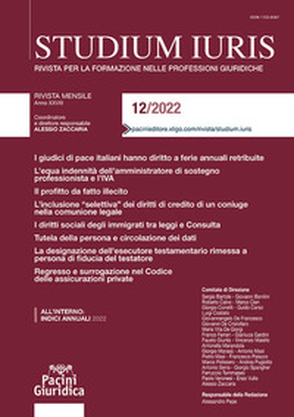 Studium iuris. Rivista per la formazione nelle professioni giuridiche - Vol. 12 - Librerie.coop Studium iuris. Rivista per la formazione nelle professioni giuridiche - Vol. 12 - Librerie.coop
