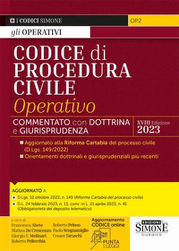 Codice di procedura civile operativo. Annotato con dottrina e giurisprudenza - Librerie.coop Codice di procedura civile operativo. Annotato con dottrina e giurisprudenza - Librerie.coop