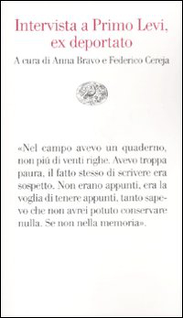 Intervista a Primo Levi, ex deportato - Librerie.coop Intervista a Primo Levi, ex deportato - Librerie.coop