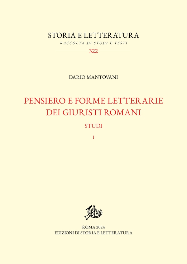 Pensiero e forme letterarie dei giuristi romani - Librerie.coop