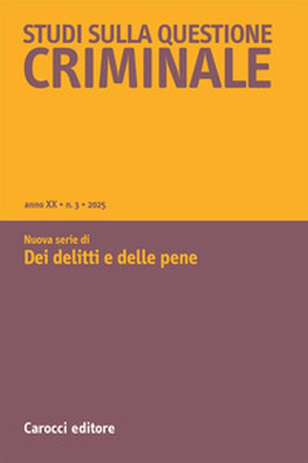 Studi sulla questione criminale - Vol. 3 - Librerie.coop