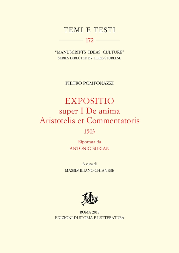 Expositio super I De anima Aristotelis et commentatoris, 1503 - Librerie.coop