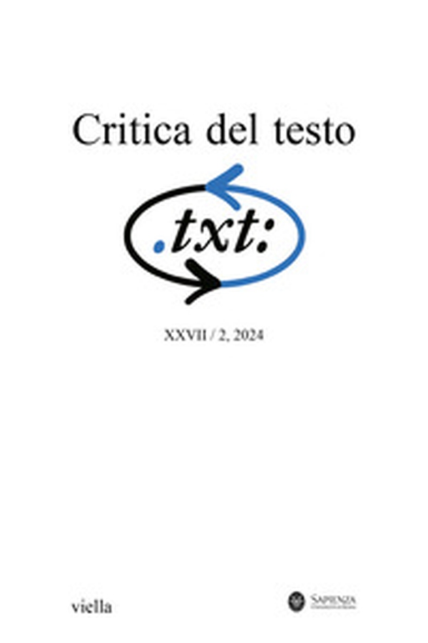 Critica del testo - Vol. 28 - Librerie.coop Critica del testo - Vol. 28 - Librerie.coop