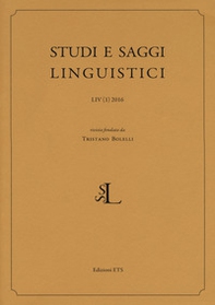Studi e saggi linguistici - Vol. 1 - Librerie.coop