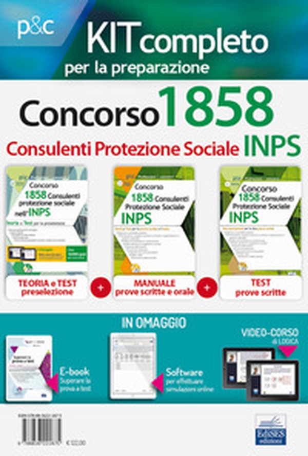 Concorso INPS 1858 consulenti protezione sociale. Kit completo 3 manuali. Prove scritte e prova orale - Librerie.coop Concorso INPS 1858 consulenti protezione sociale. Kit completo 3 manuali. Prove scritte e prova orale - Librerie.coop