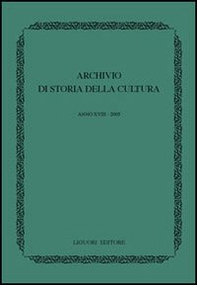 Archivio di storia della cultura (2005) - Librerie.coop