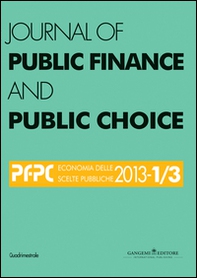 Journal of public finance and public choice (2013) vol. 1-3 - Librerie.coop Journal of public finance and public choice (2013) vol. 1-3 - Librerie.coop