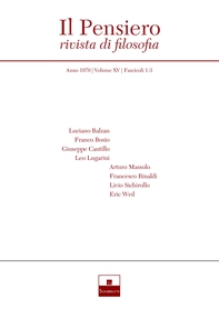 Il Pensiero (1970/1-3) - Librerie.coop Il Pensiero (1970/1-3) - Librerie.coop