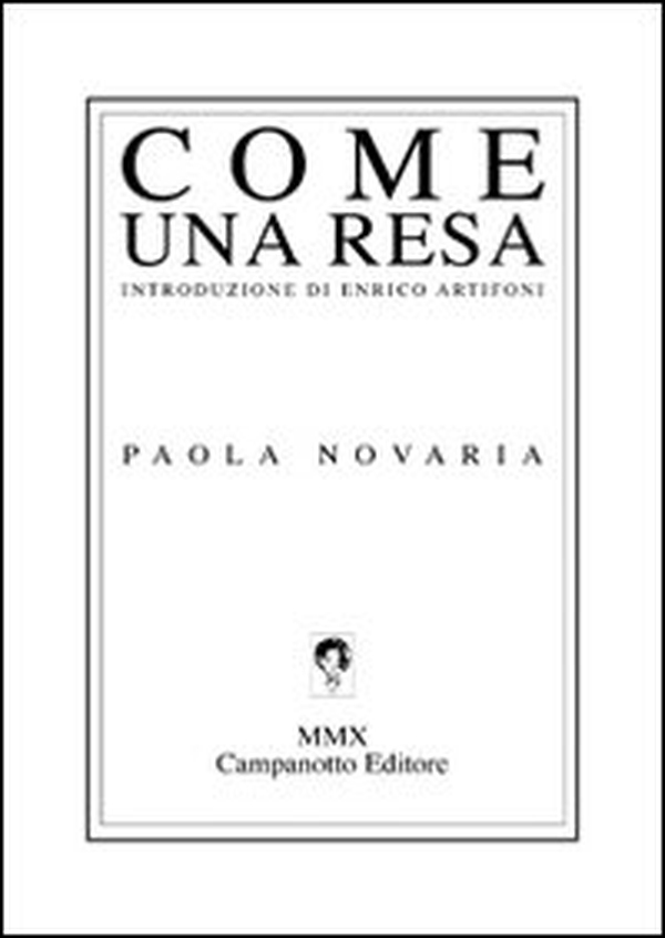 Come una resa - Librerie.coop Come una resa - Librerie.coop