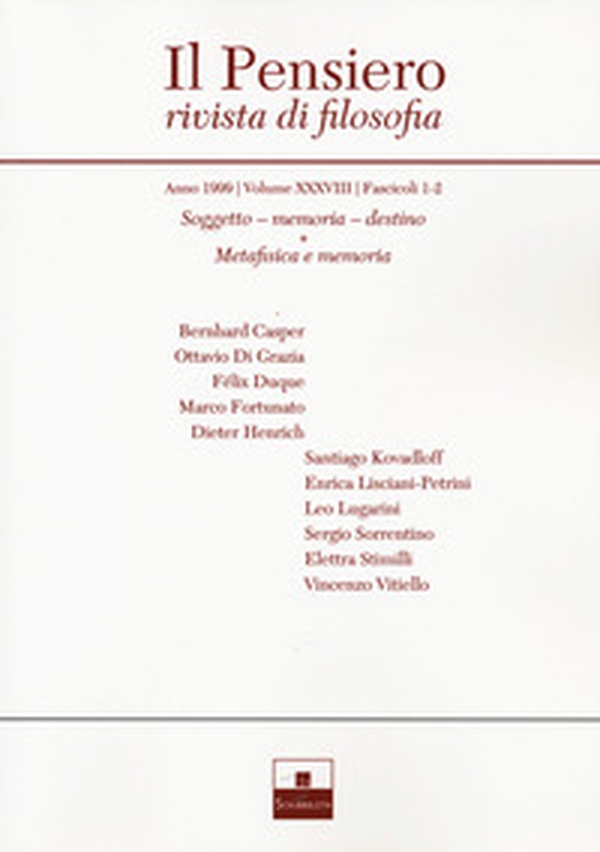 Il pensiero. Rivista di filosofia - Librerie.coop Il pensiero. Rivista di filosofia - Librerie.coop