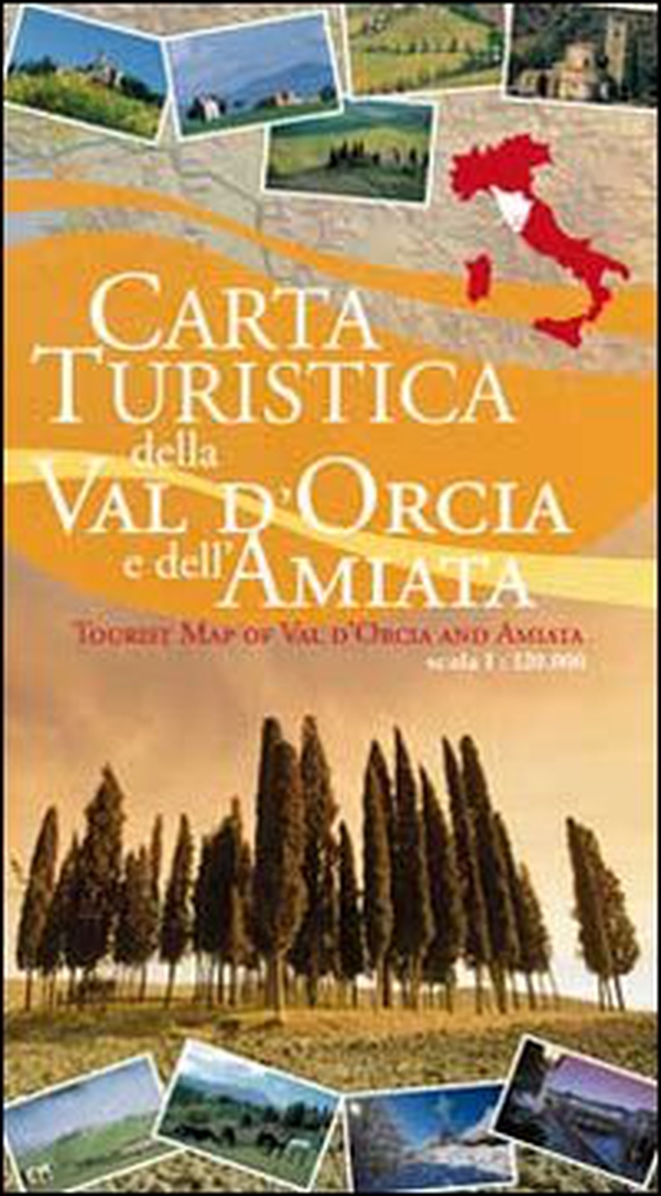 Carta turistica della Val d'Orcia e dell'Amiata 1:120.000 - Librerie.coop Carta turistica della Val d'Orcia e dell'Amiata 1:120.000 - Librerie.coop