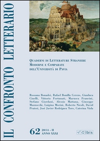 Il confronto letterario. Quaderni di letterature straniere moderne e comparate dell'Università di Pavia - Vol. 62 - Librerie.coop