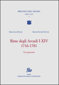 Rime degli Arcadi I-XIV, 1716-1781. Un'antologia - Librerie.coop Rime degli Arcadi I-XIV, 1716-1781. Un'antologia - Librerie.coop