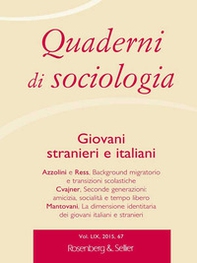 Quaderni di sociologia - Librerie.coop Quaderni di sociologia - Librerie.coop