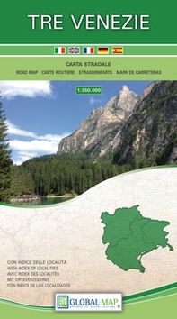 Tre Venezie. Carta stradale della regione 1:350.000 - Librerie.coop