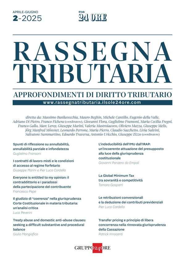 Rassegna Tributaria 2/2025 - Librerie.coop Rassegna Tributaria 2/2025 - Librerie.coop