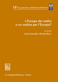 L'Europa dei codici o un codice per l'Europa? - Librerie.coop