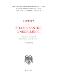 Rivista di studi bizantini e neoellenici. Ediz. anastatica - Librerie.coop