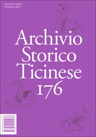 Archivio storico ticinese - Vol. 176 - Librerie.coop